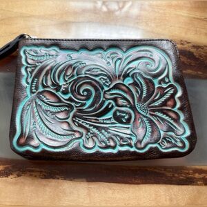 Patricia Nash Embossed Leather Clutch